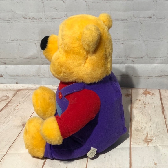 Disney Winnie the Pooh Bear plush stuffed animal Hug N Wiggle Plush 1997 Mattel - Picture 4 of 12